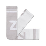 calcetin adulto algodon deportivo verano Blanco Gris Rayas | Gris y Blanco