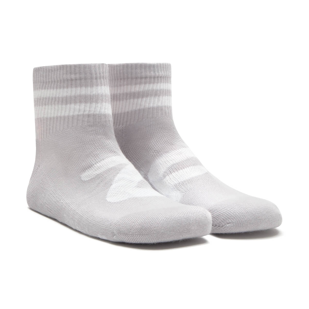 calcetin adulto algodon deportivo verano Gris | Gris y Blanco