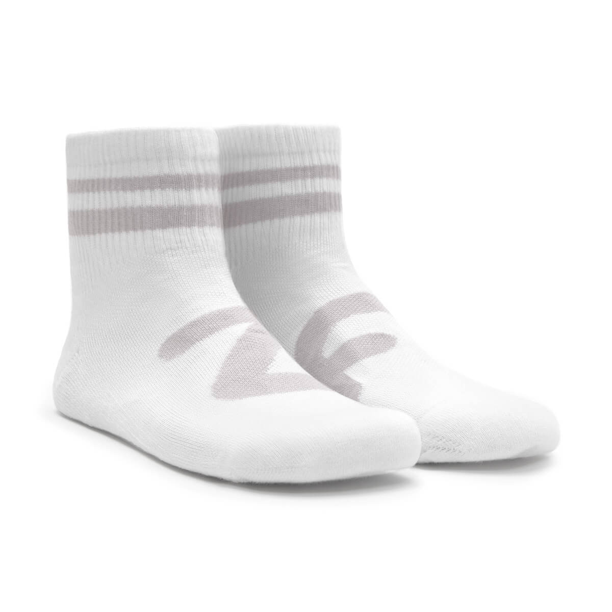 calcetin adulto algodon deportivo verano Blanco Gris | Gris y Blanco