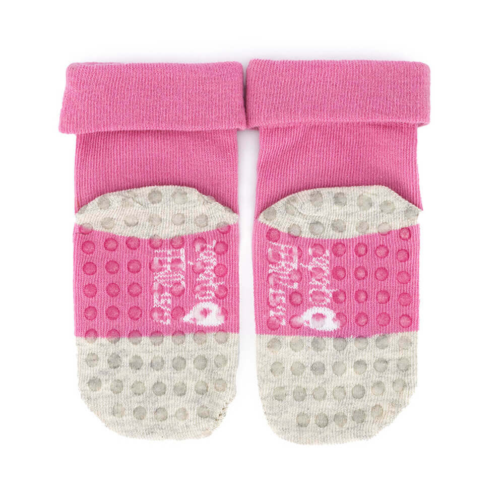 calcetin bebe preandante caritas rosa 2 |  Caritas Rosa