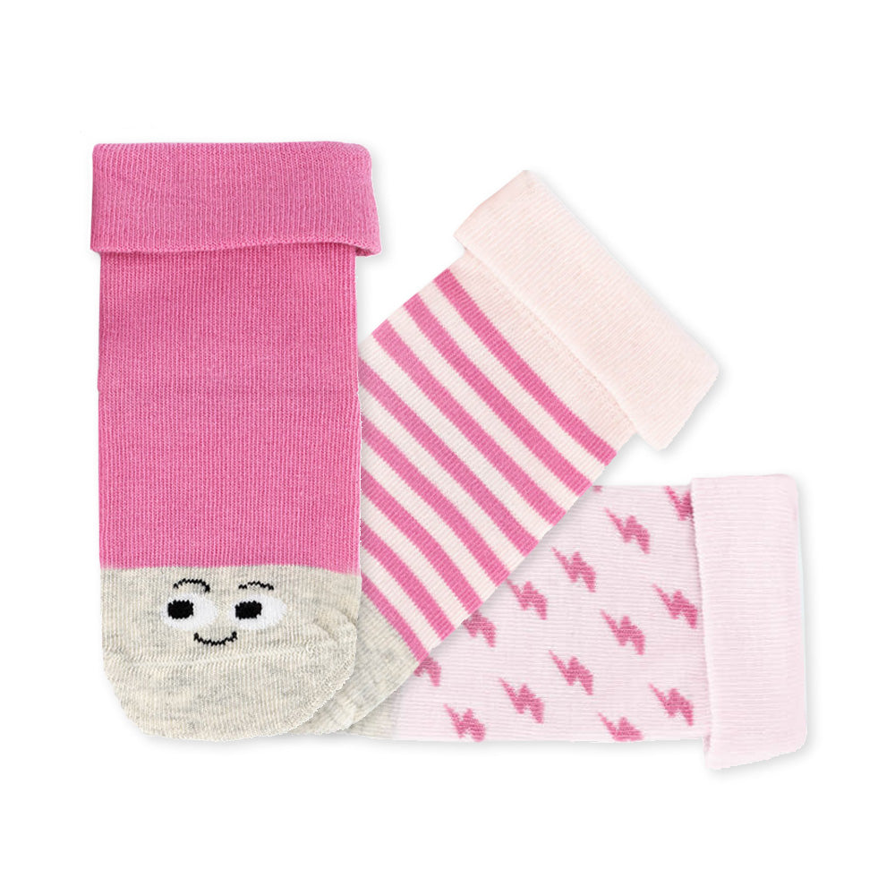 Pack de 3 calcetines infantiles básicos, cómodos y suaves