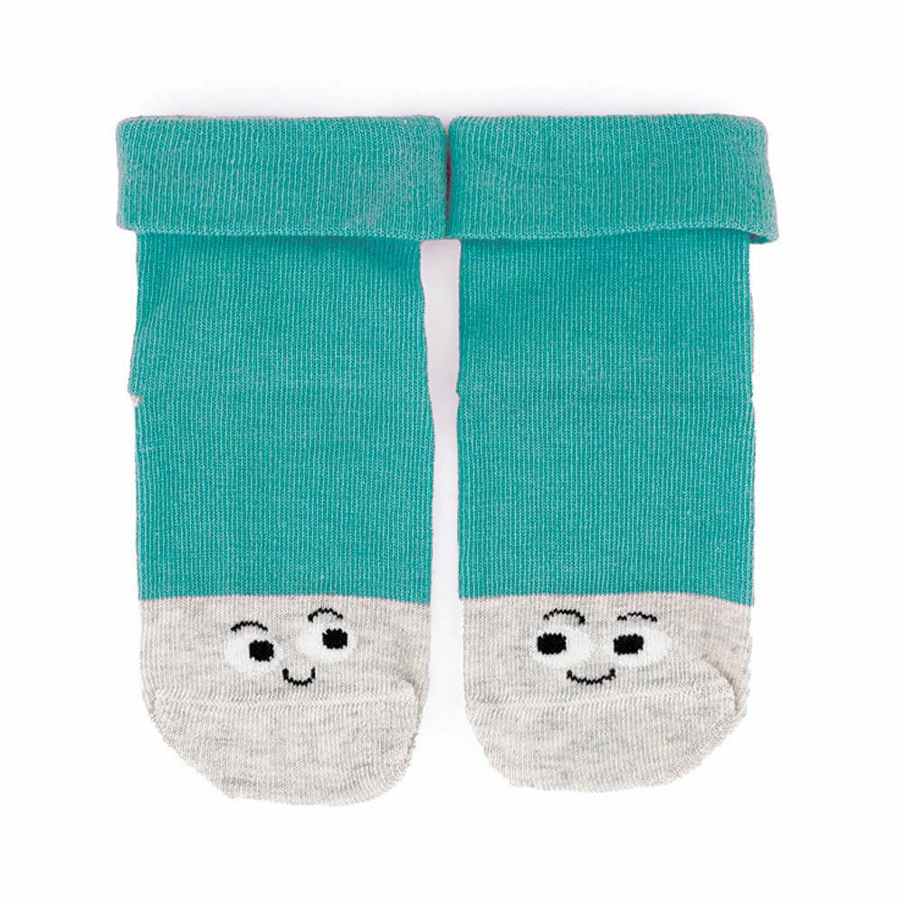 calcetin bebe preandante caritas verde 1