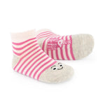 calcetin infantil caritas tobillero rosa rayas 3 | Caritas Rosa Fucsia