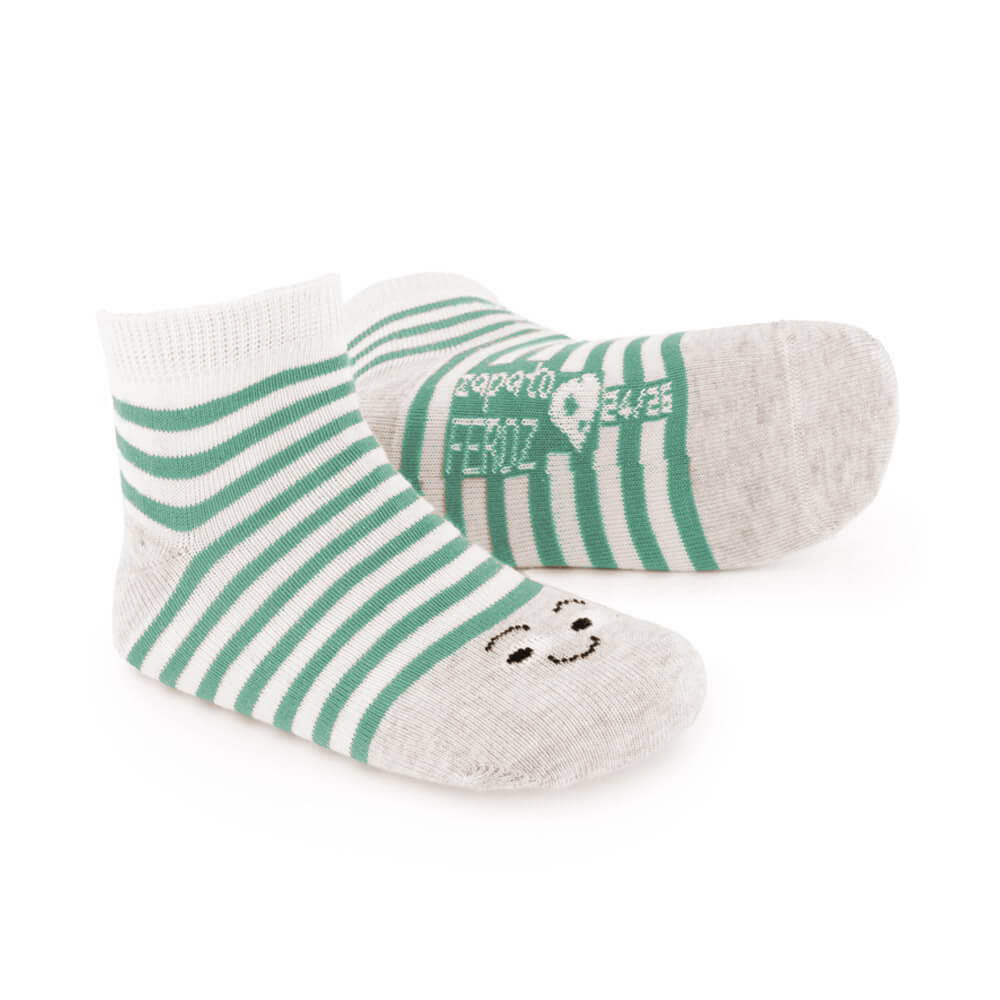 calcetin infantil caritas tobillero verde rayas 3_5c638075 35f4 43bf 9004 279740c2cd82