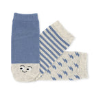 calcetin infantil tobillero caritas azul  | Caritas Azul Gris