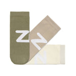 calcetin tobillero adulto algodon deportivo verano adulto Kaki | Beige Crudo kaki