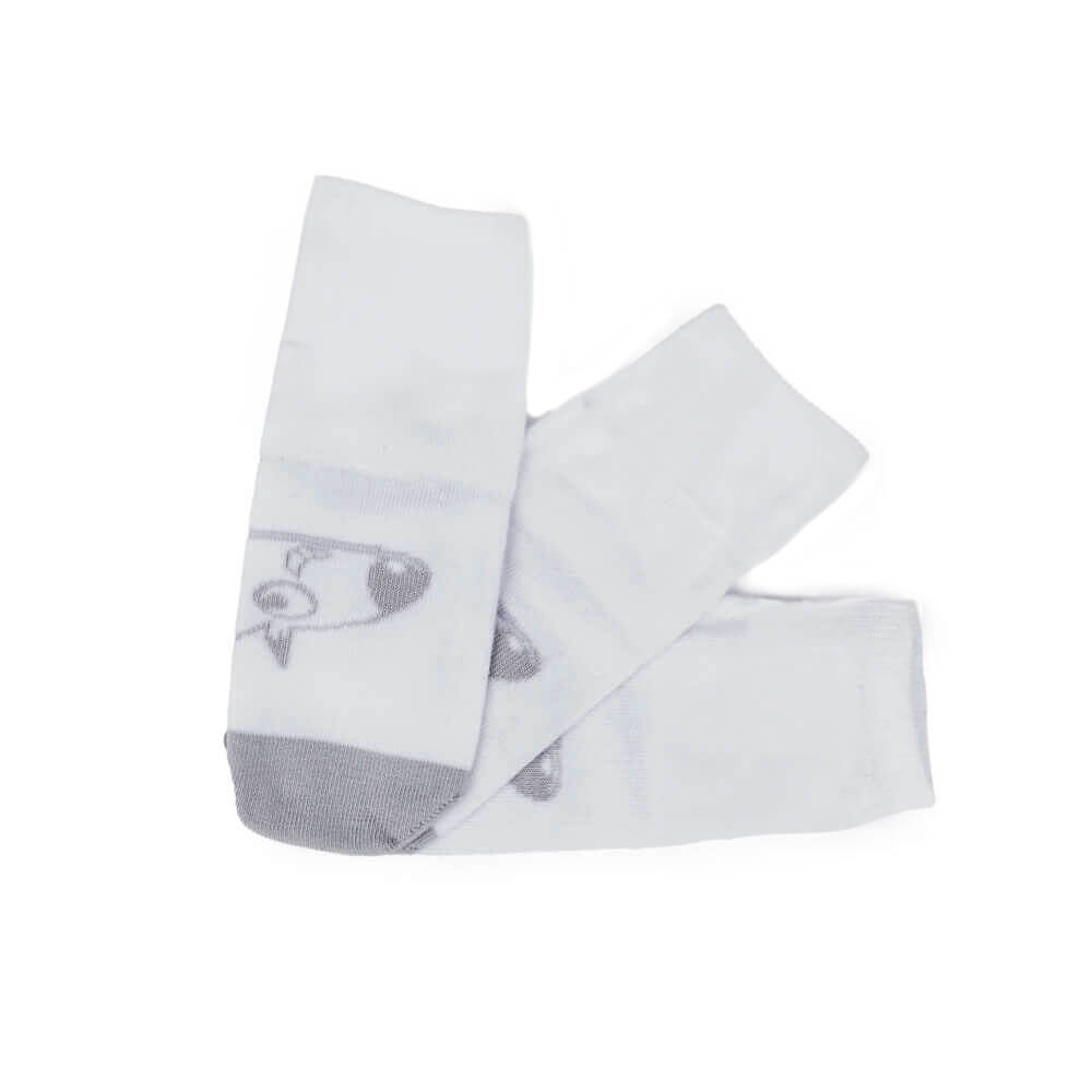 Calcetines blancos pack de 3 | Blanco