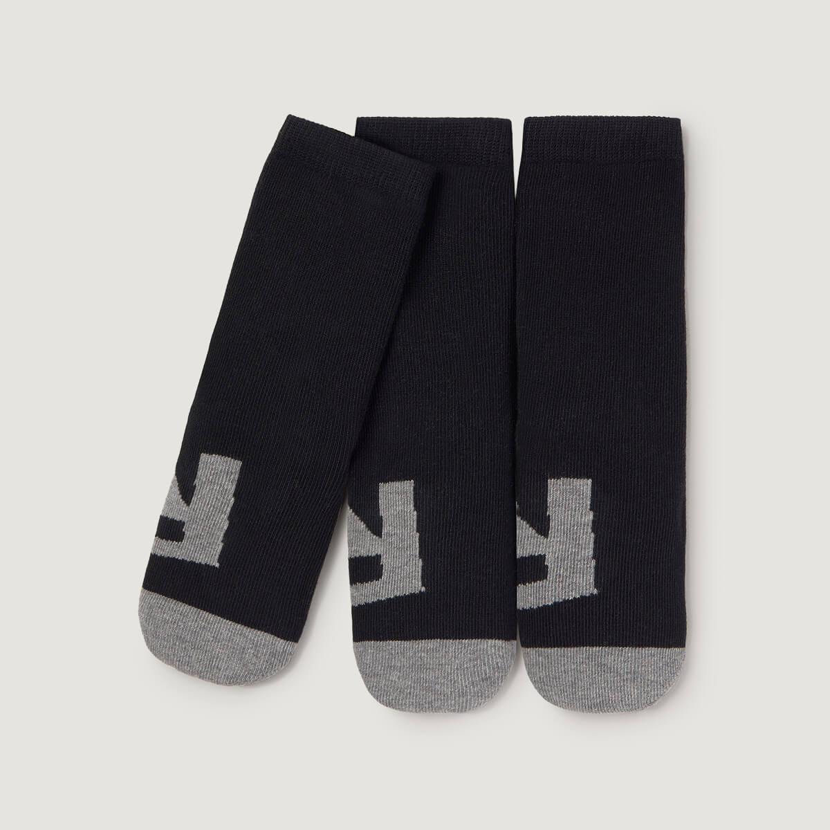 calcetines deportivos escolar forma pie derecho izquierdo color negro ninos infantil aw26 | Negro