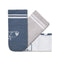 calcetines deportivos forma pie derecho izquierdo color gris blanco adulto ninos infantil ss25 | Blanco Azul y Gris