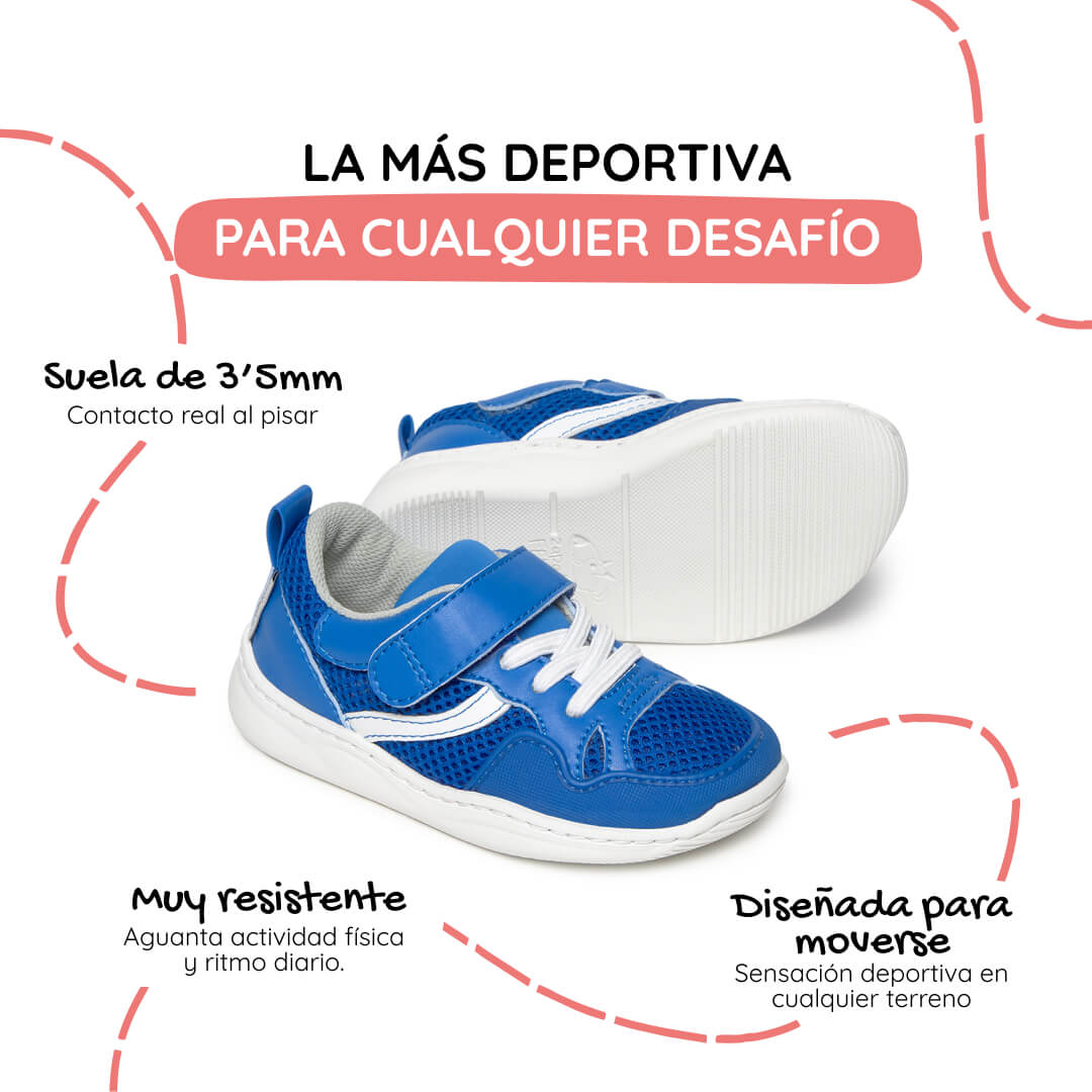 calzado barefoot infantil vegano azul tibi rocker ss26 Royal 02