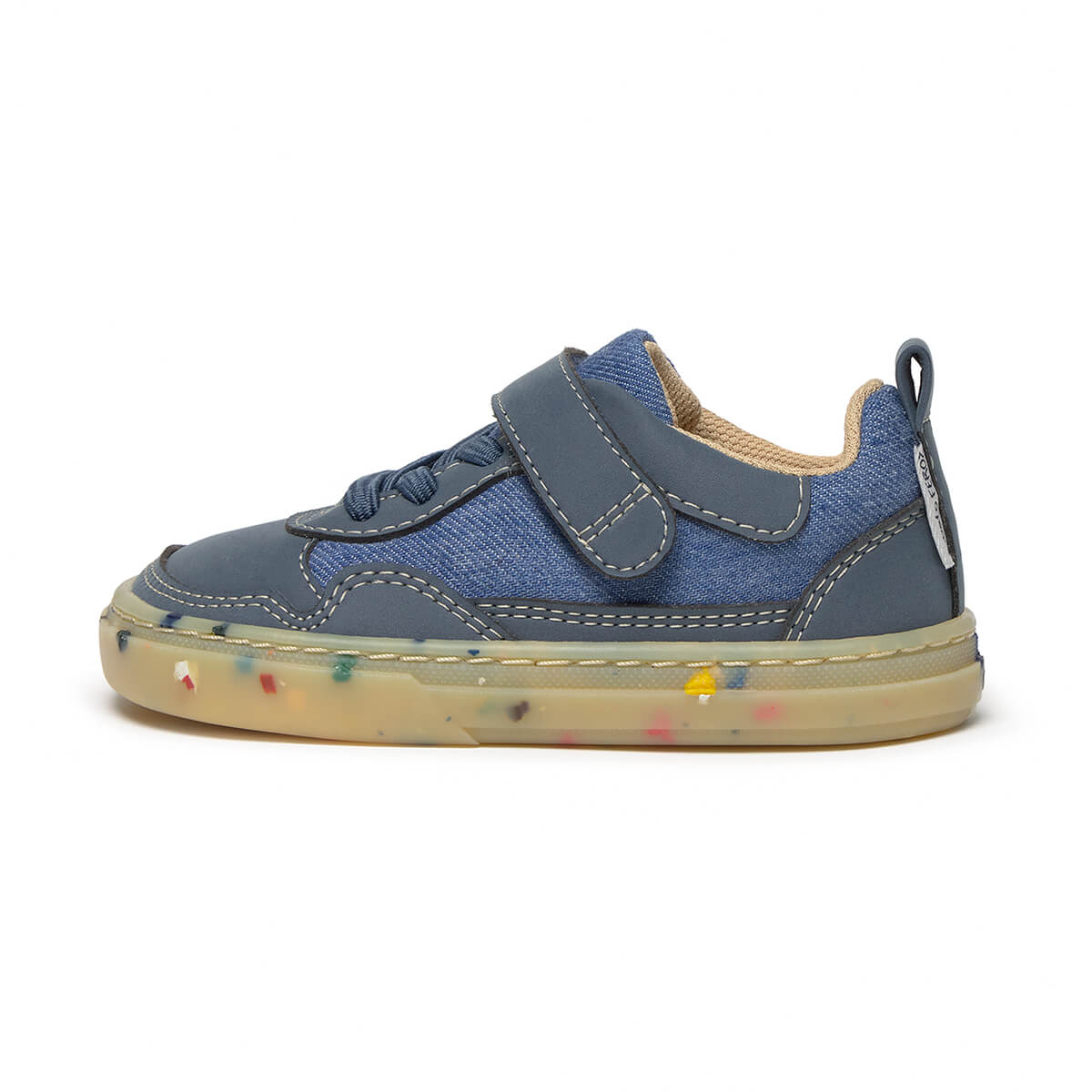 calzado barefoot microfibra infantil color azul denim vaquero faura rocker ss26 00