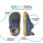 calzado barefoot microfibra infantil color azul denim vaquero faura rocker ss26 04 | azul denim microfibra