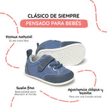 calzado barefoot pies saludables sanos bebes color tejano azul eliana feroz ss26 02 | azul denim tejano