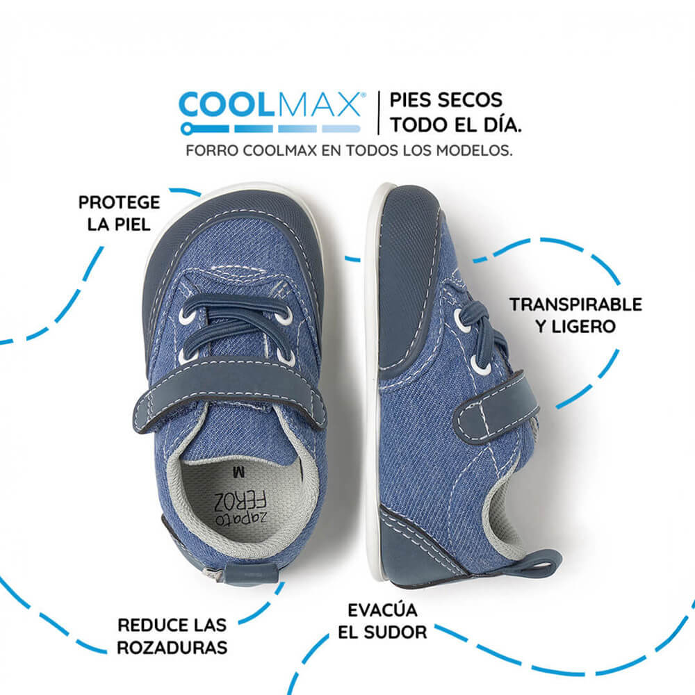 calzado barefoot pies saludables sanos bebes color tejano azul eliana feroz ss26 04 | azul denim tejano