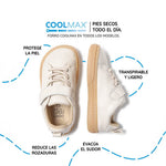 calzado barefoot primavera verano sensacion andar descalzo ninos color beige beis turia rocker ss25 03 | beige microfibra