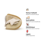 calzado barefoot primeros pasos bebe color beige off white cheste feroz AW25 04 | beige microfibra