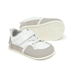 calzado barefoot suela fina flexible color blanco gris bebes cheste feroz AW25 02