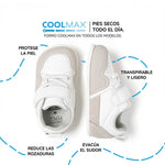 calzado barefoot suela fina flexible color blanco gris bebes cheste feroz ss26 04| blanco gris microfibra