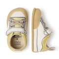 calzado barefoot uso deportivo todos dias infantil color amarillo beige paterna comic feroz aw25 03