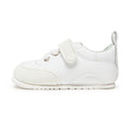 calzado bebe barefoot resistente traspirable velcro cordones color blanco ibi feroz aw24 01
