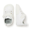 calzado bebe barefoot resistente traspirable velcro cordones color blanco ibi feroz aw24 03