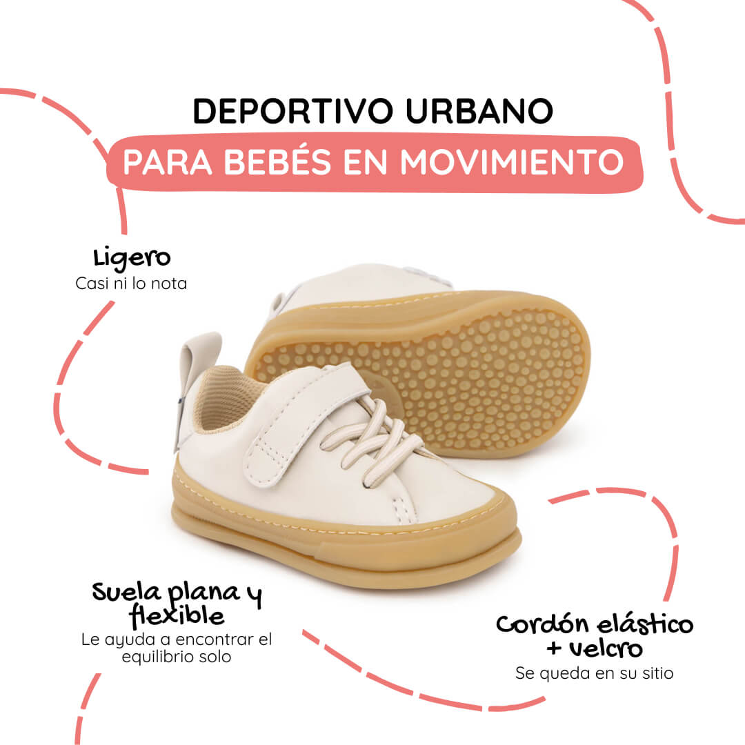 calzado blandito plantilla forro transpirable bebe color beige beis turia feroz ss26 1000