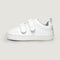 Lateral zapatillas colegial barefoot valencia rocker escolar | Blanco Microfibra
