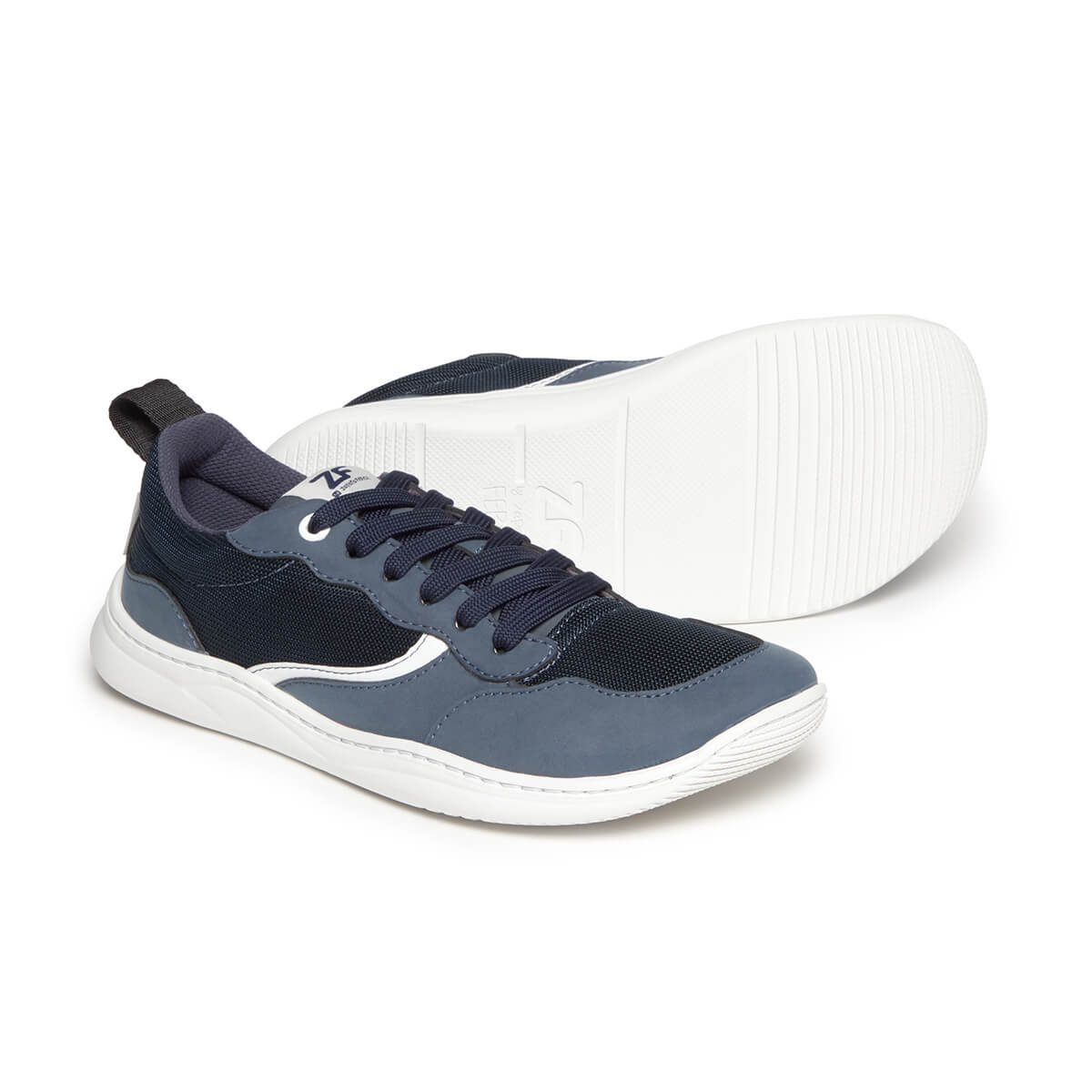 calzado deportivo barefoot comodo ligero pies anchos hombre mujer adolescentes color azul biar freekers aw25 02