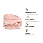 calzado infantil barefoot diseno respetuoso deportivo divertido moderno color rosa onil rocker 04 | rosa microfibra