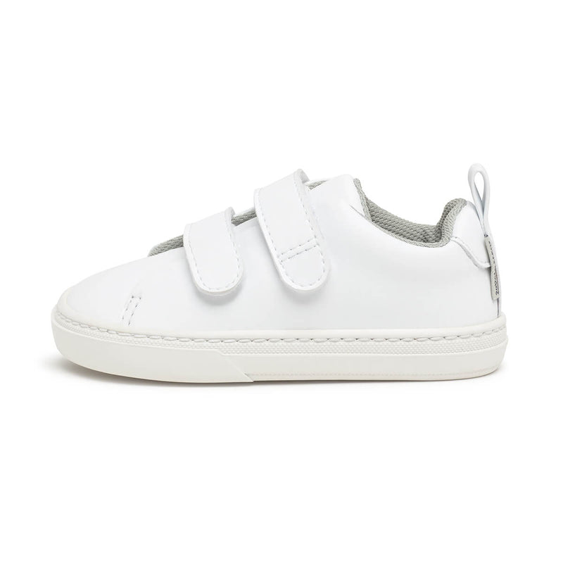 calzado infantil barefoot minimalista microfibra color blanco valencia rocker aw24 01
