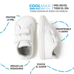 calzado infantil barefoot minimalista microfibra color blanco valencia rocker aw24 03 | blanco microfibra
