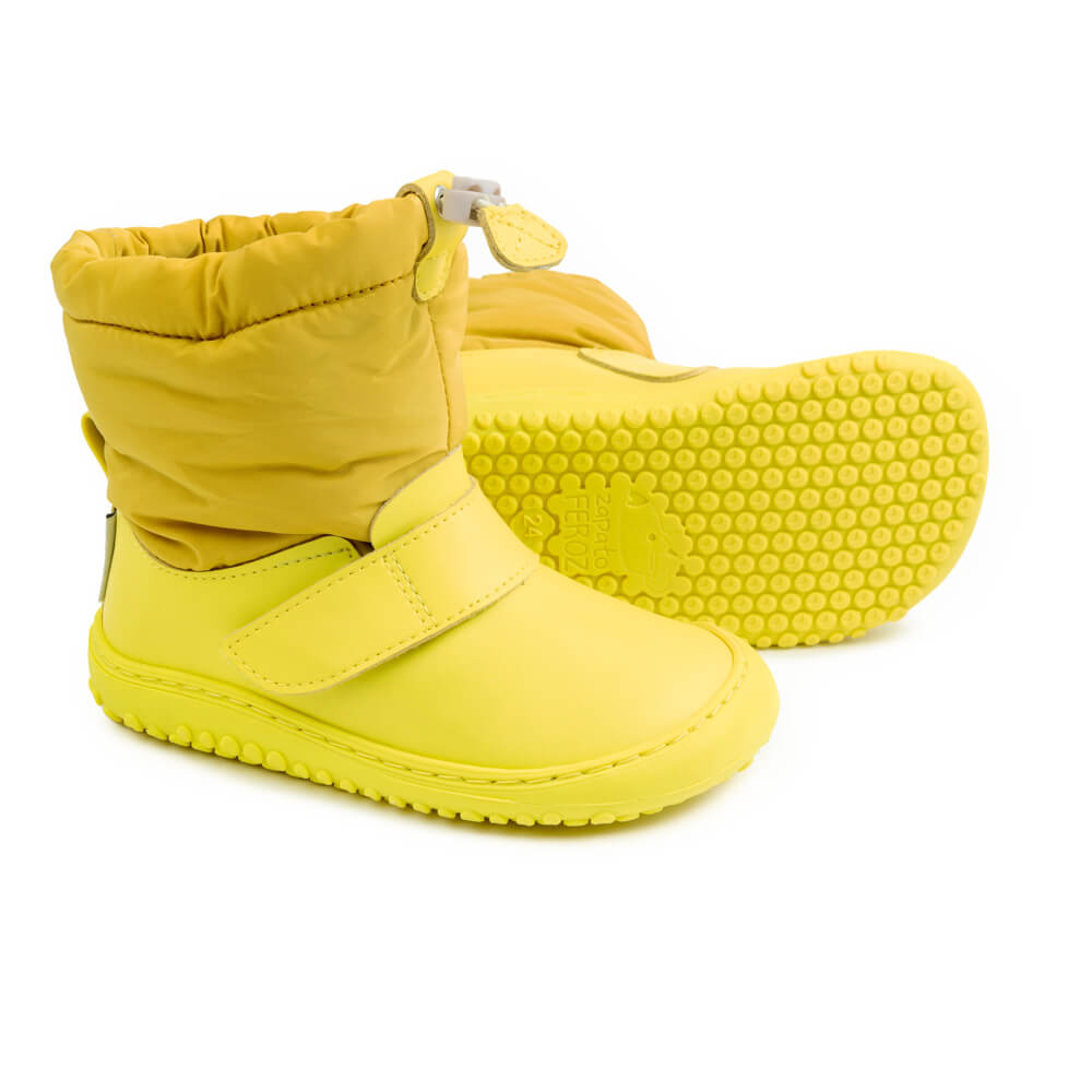 calzado-infantil-botas-barefoot-impermeables-agua-lluvia-otono-invierno-amarillo-bernia-rocker-aw23