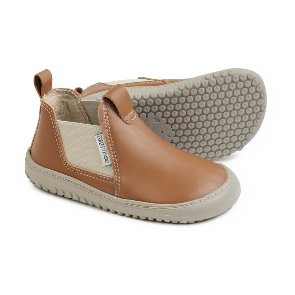 calzado infantil invierno botas veganas ninos ninas resistentes color nut nude espadan rocker aw23