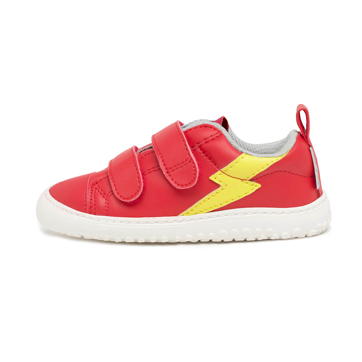 zapatillas deportivas infantiles escolares doble velcro color rojo moraira rayo rocker aw24 01