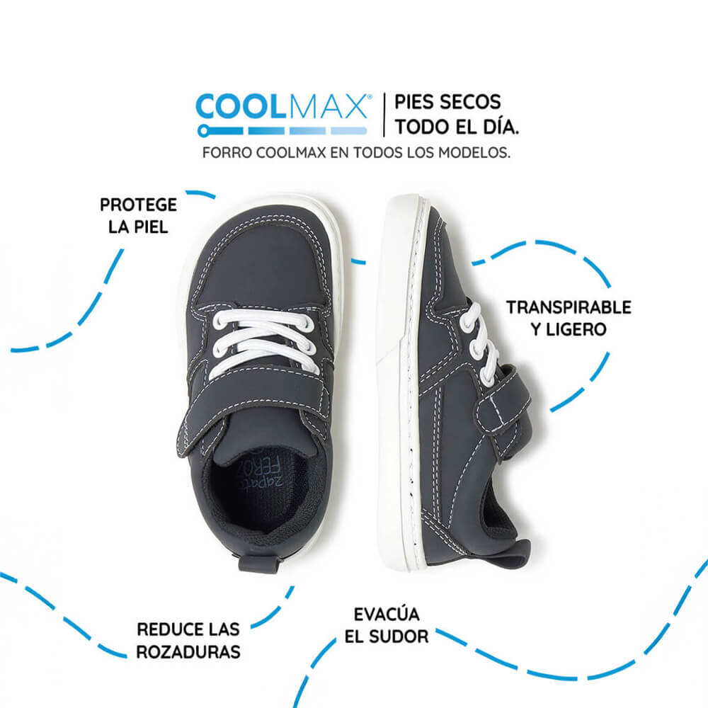 calzado infantil respetuoso vegano pies libres saludables sanos color negro cheste rocker AW25 03 | negro microfibra nobuck