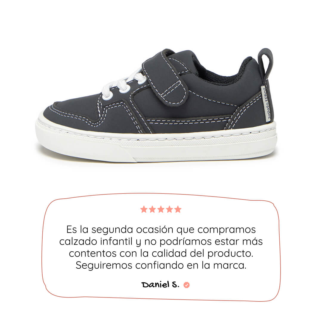 calzado infantil respetuoso vegano pies libres saludables sanos color negro cheste rocker ss26 01