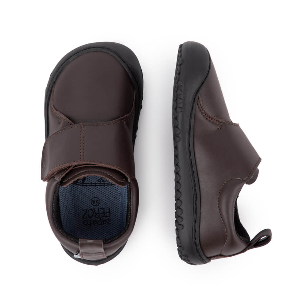 garbi rocker Negro Microfibra .Calzado infantil vegano minimalista. Desarrollo natural del pie. Barefoot