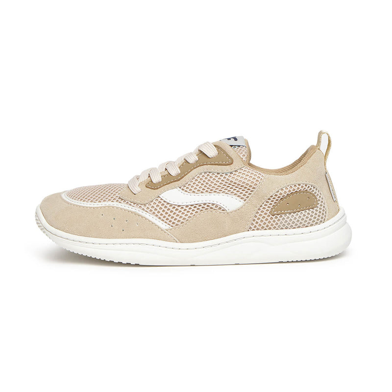 calzado microfibra barefoot comodo ligero pies anchos adolescentes tibi adulto freekers ss26 Micronobuck Beige 01 | Beige Serraje Reciclado