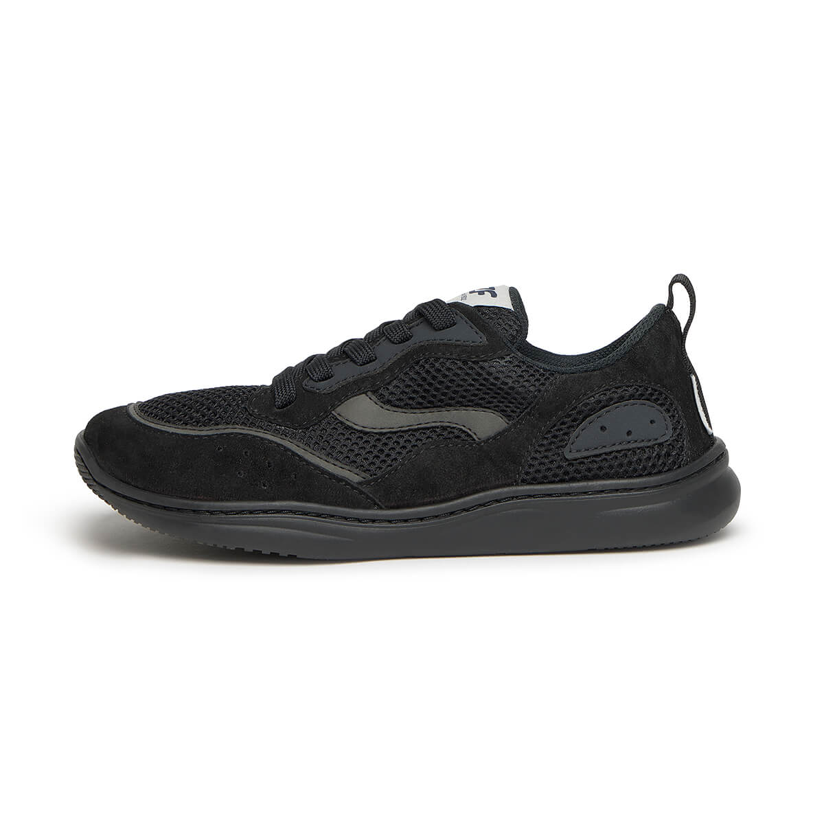 calzado microfibra barefoot comodo ligero pies anchos adolescentes tibi adulto freekers ss26 Serraje Negro 01  | Negro Serraje Reciclado
