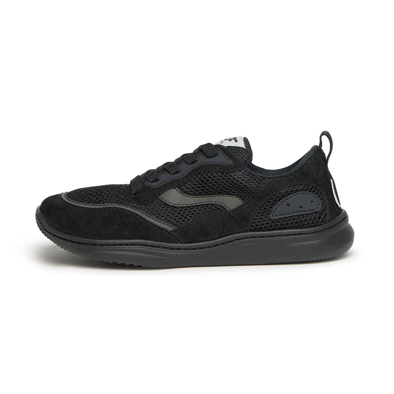 calzado microfibra barefoot comodo ligero pies anchos adolescentes tibi adulto freekers ss26 Serraje Negro 01  | Negro Serraje Reciclado