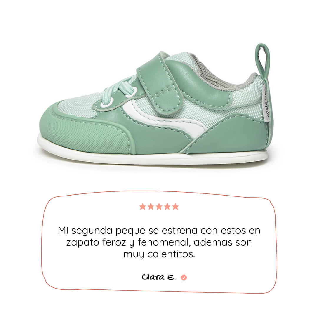 calzado minimalista bebe vegano menta biar feroz ss26 01 | mint microfibra nilo
