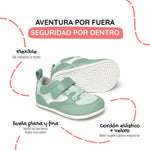 calzado minimalista bebe vegano menta biar feroz ss26 02 | mint microfibra nilo