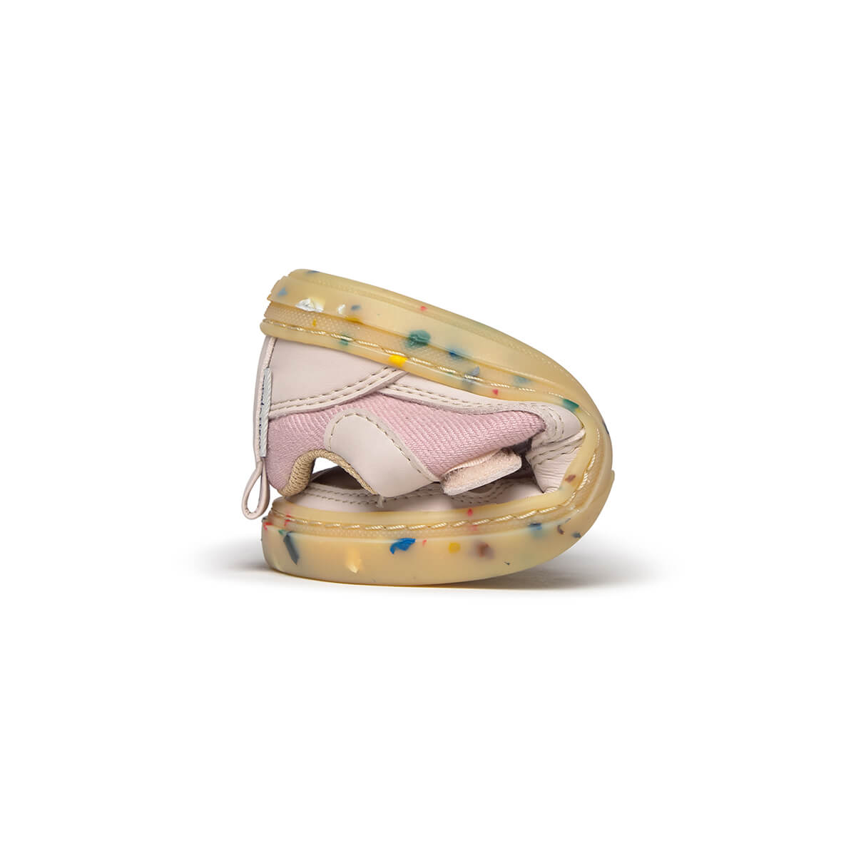 calzado minimalista casual tejido microfibra nobuck infantil color rosa faura rocker ss26 Palo 05