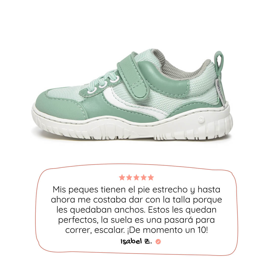 calzado minimalista infantil vegano menta biar rocker ss26 01  | Mint Microfibra Nilo