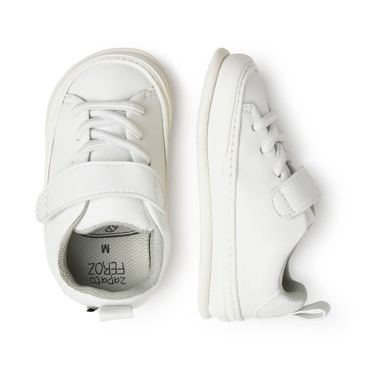 calzado minimalista tejido vegano microfibra bebe color blanco turia feroz ss25 03 | blanco microfibra