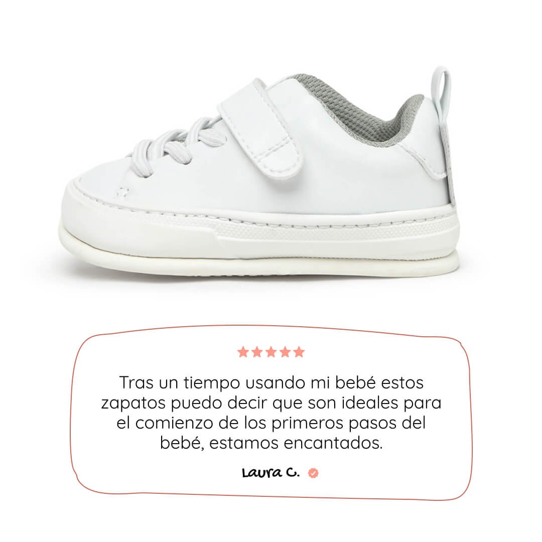 calzado minimalista tejido vegano microfibra bebe color blanco turia feroz ss26 01 | blanco microfibra