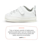 calzado minimalista tejido vegano microfibra bebe color blanco turia feroz ss26 01 | blanco microfibra