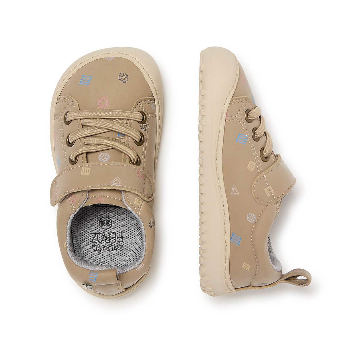 calzado minimalista vegano comodo ligero saludable pies ninas color beige piedra pikler paterna rocker aw24 03