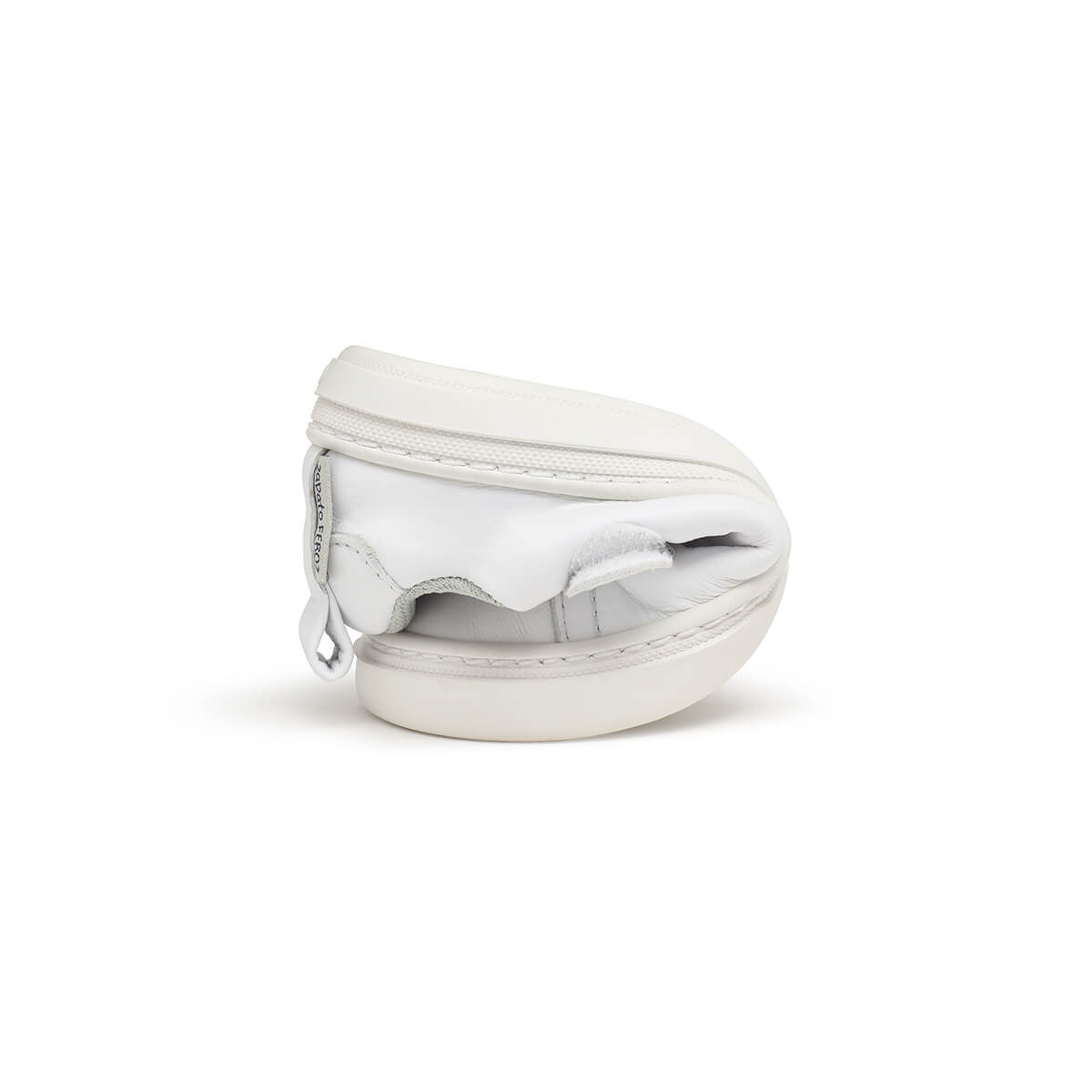 calzado piel barefoot comodo flexible cordones velcro ninos color blanco turia rocker aw24 04 
