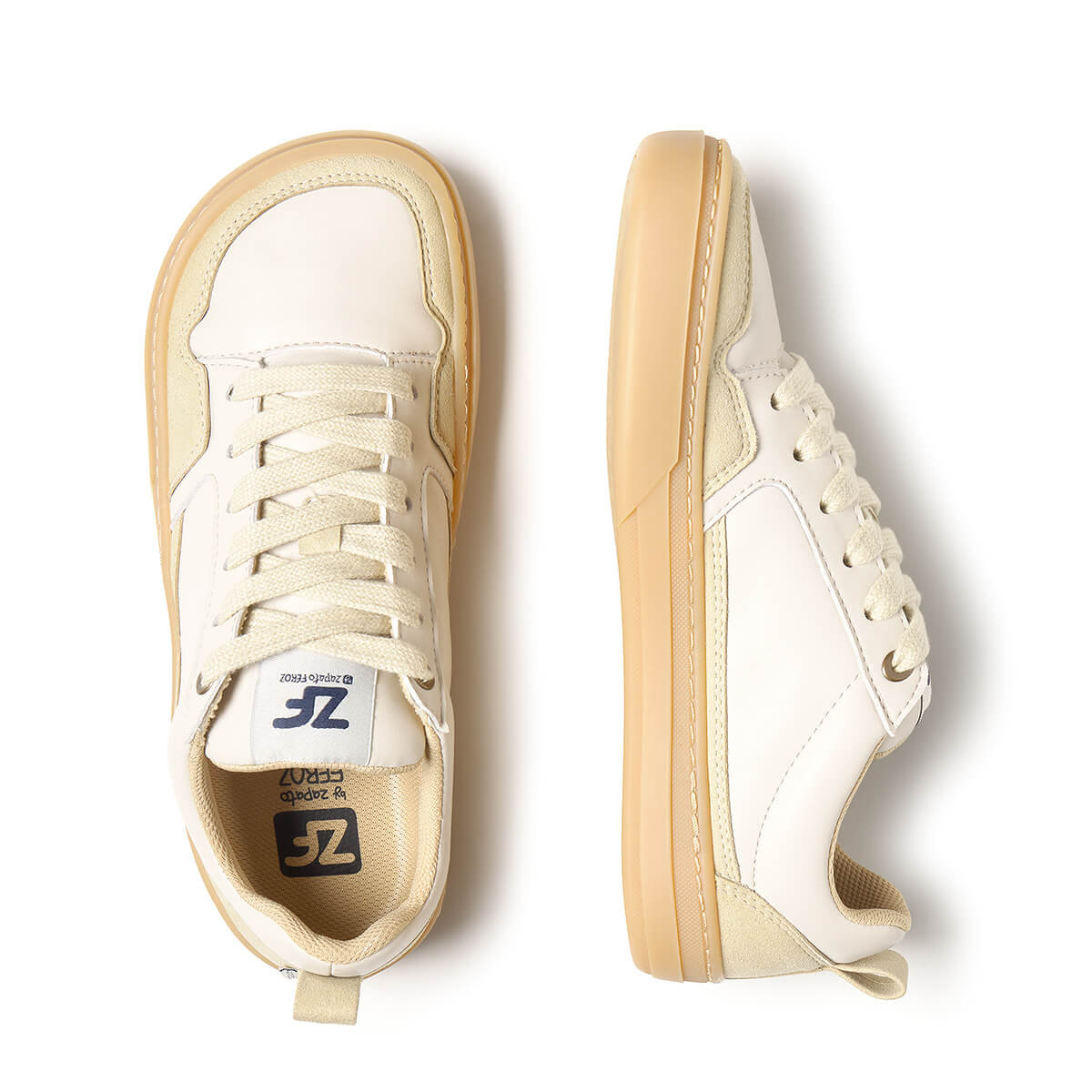calzado respetuoso adulto adolescentes piel color offwhite blanco beige cheste freekers aw25 03 | Off White Beige Piel
